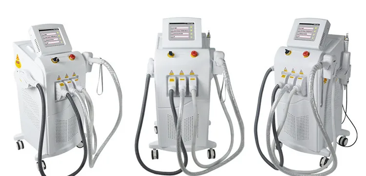 4 in 1 multifunction beauty machine IPL machine diode laser hair removal nd yag  laser rf laser beauty equipment