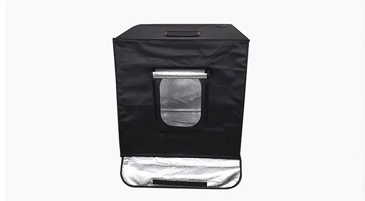JingYing cheap high quality portable black 60cm toy jewellery product led photography photo studio light box for photography