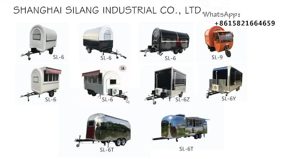 Customized high-quality European standard fast food truck, mobile coffee bar & store trailer supplier