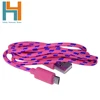 Universal Android Fibre Optic Cable Trunking 1M Micro USB Data Sync Charger Cable