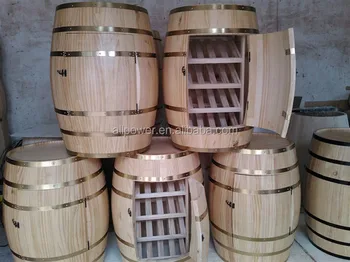 Individual Barrel Racks For Bar Barrel Showcase Wooden Cabinets