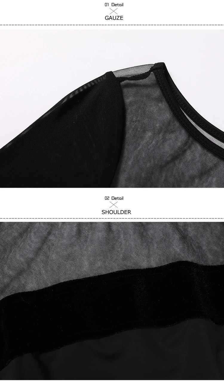 Women's Flamenco Waltz Long Sleeve Stage Dance Dress