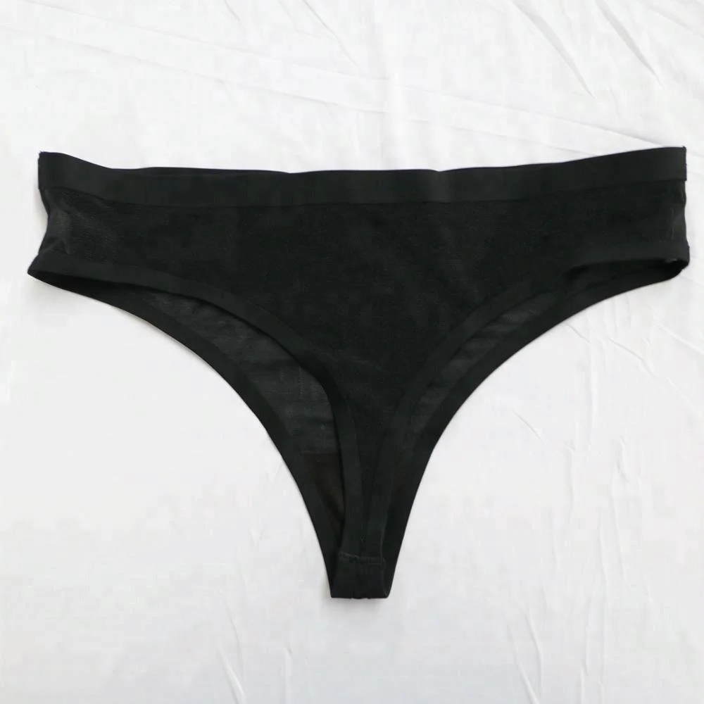Sexy Design Fashion Seamless Bonded Mesh Womens Thong Panties - Buy ...