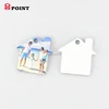 House shape Heat Transfer Printer Sublimation Blank MDF Key Chain