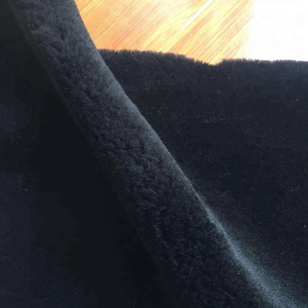100 Merino Washable Wool Fabric Synthetic Lamb Sheepskin Fur For Horse