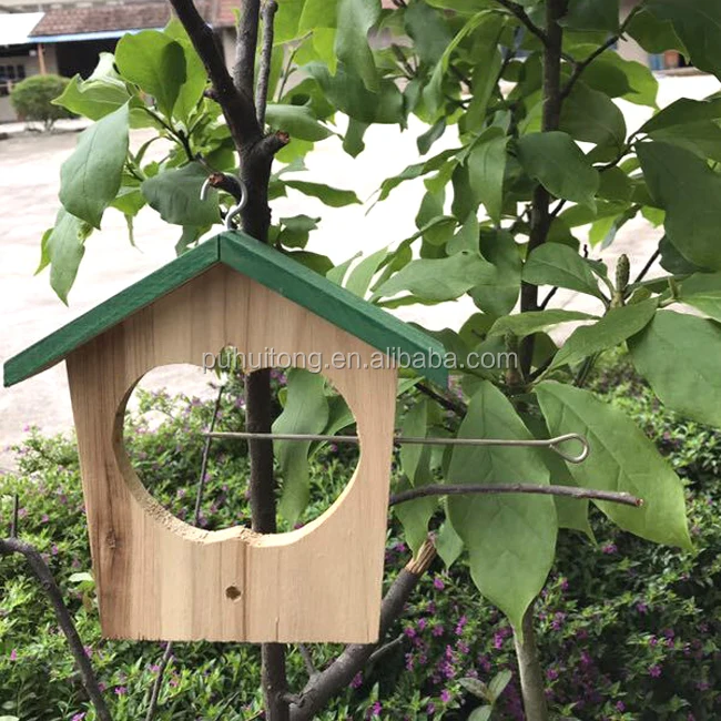 Wood Apple Bird Feeder Fsc Certificate Buy Hanging Wood Bird
