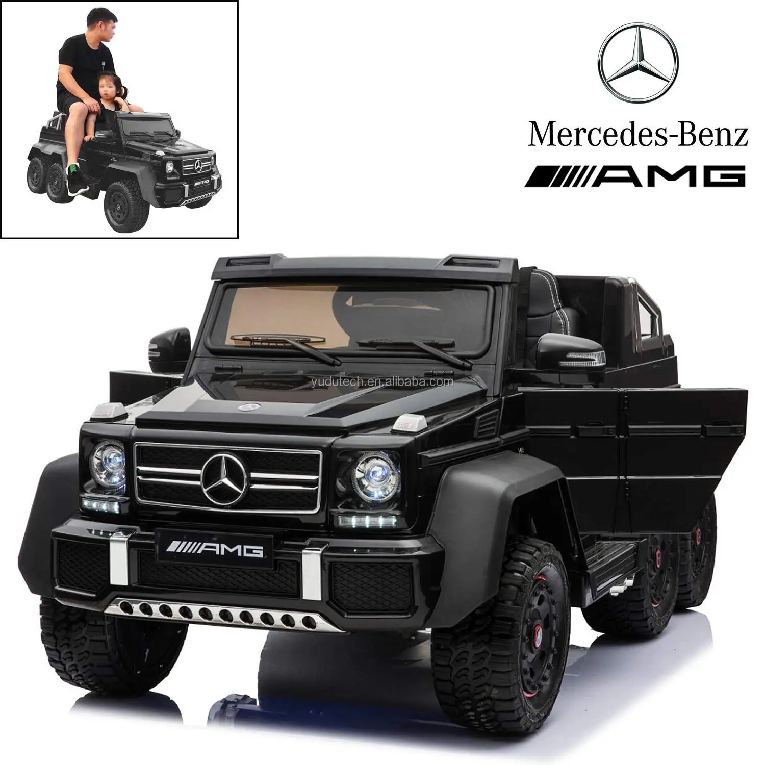 Licensed Mercedes Benz Amg G63 6x6 Electric Ride On Car For Kids With 2 4g With Remote Control 6 Motors Parent Seat View Ride On Car Kulaber Product Details From Jiangmen Yudu Tech Co