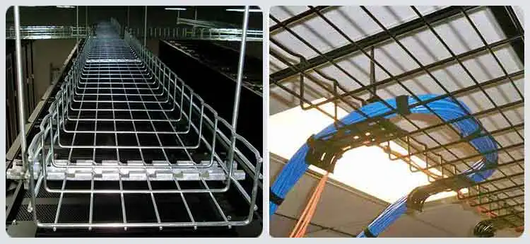 Best Selling 0.8 zinc GI wire mesh cable tray for ceiling hot dip galvanized steel cable tray