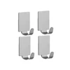 4 Pieces Small Stainless Steel Adhesive Hook For Clothes,Towel