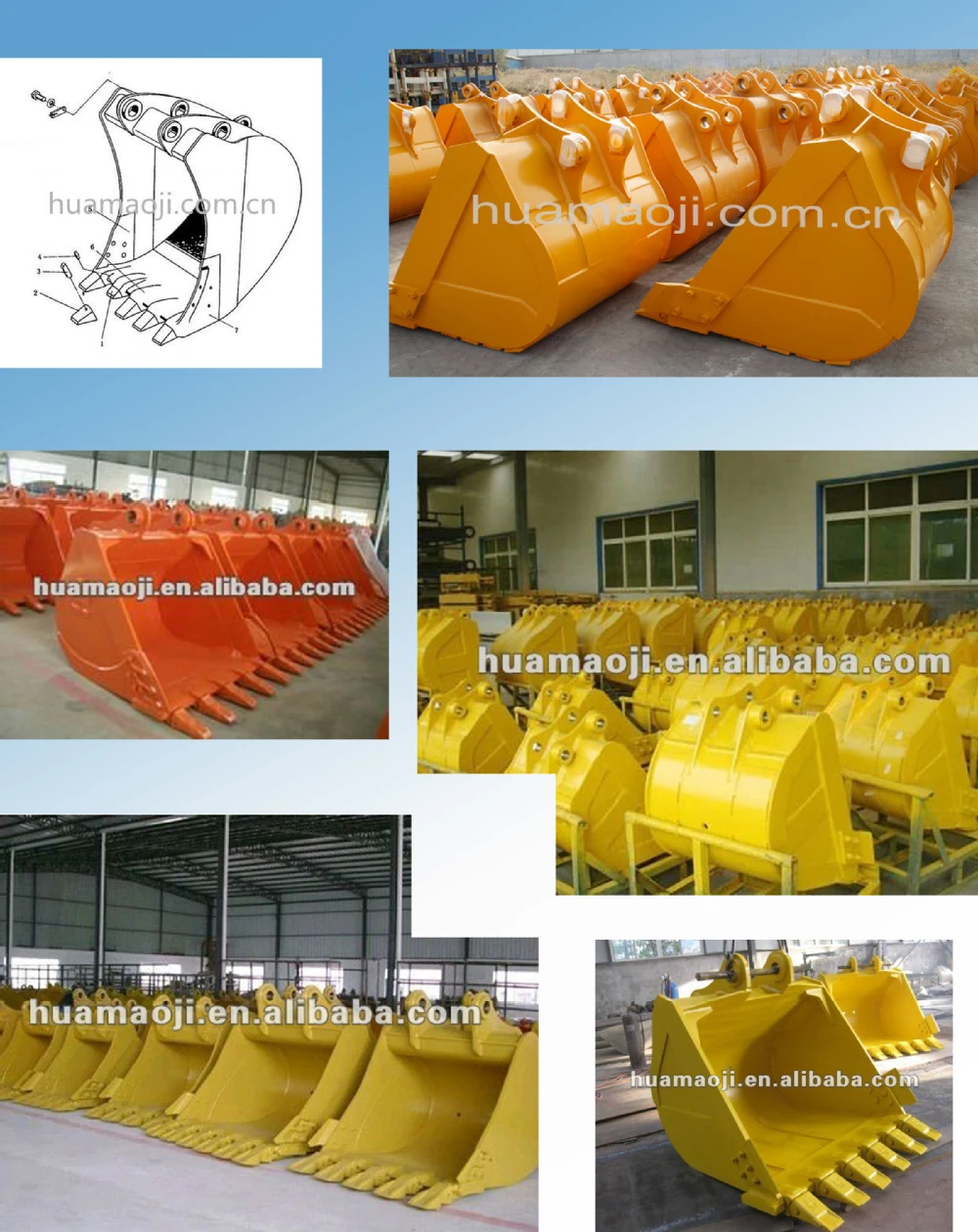Standard Excavator Bucket Sizes Buy Standard Excavator Bucket