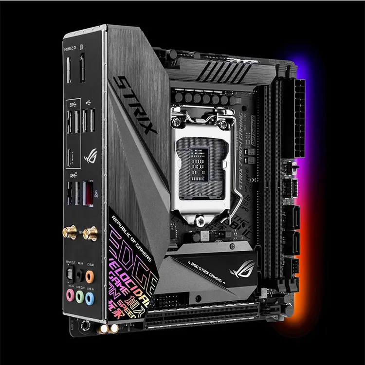 Rog strix mini itx. Z390 сокет.