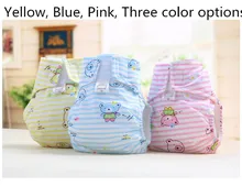 1PCS New baby cloth diapers 100 breathable cotton cartoon baby every diaper washable to prevent side