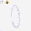 C01 Best selling products eternity custom design fashion jewelry 18K white gold real natural diamond couple finger ring