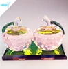 Cute Christmas Wedding Gifts Art Crystal Glass Apple