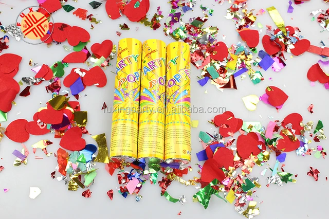 fuxing small size birthday party popper indoor birthday party