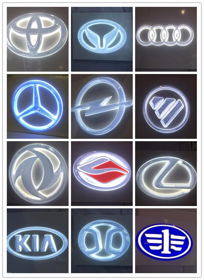 Acrylic Led Car Emblem Badge,Chrome Signage,Lighted Car Emblem Buy