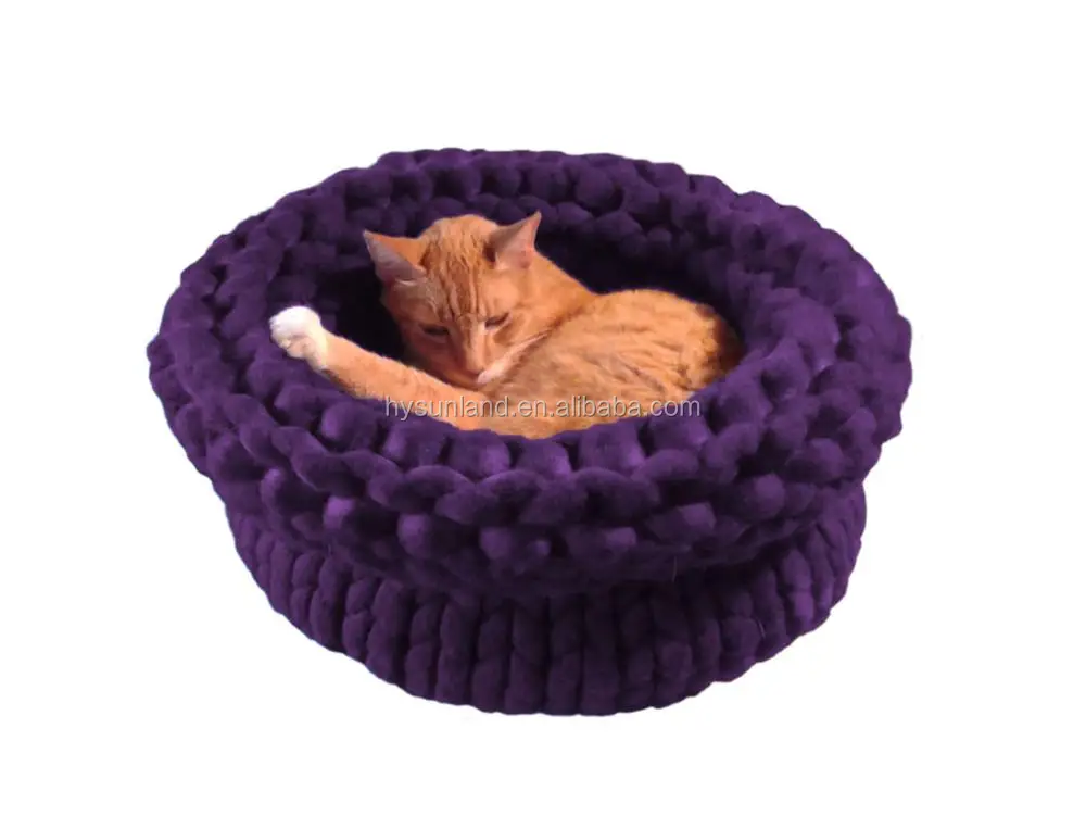 Factory Price Fashionable Soft Ky1522 Crochet Dog House Merino Chunky