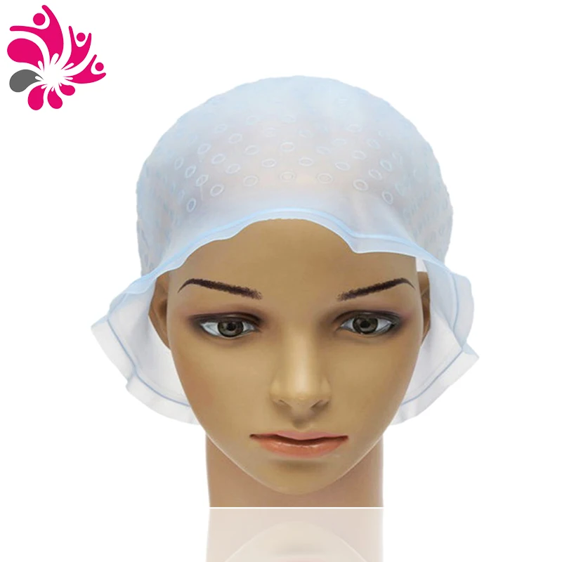 Wholesale Hot Sale Salon Rubber Coloring Hair Highlights Hat Silicone