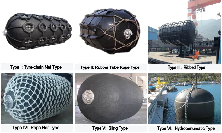 CCS Certification Chain And Tire Marine Pneumatic Rubber Fender For ship Boats