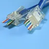 EZ cat5e/cat6 plug head open connector to go through the wire hole easlier