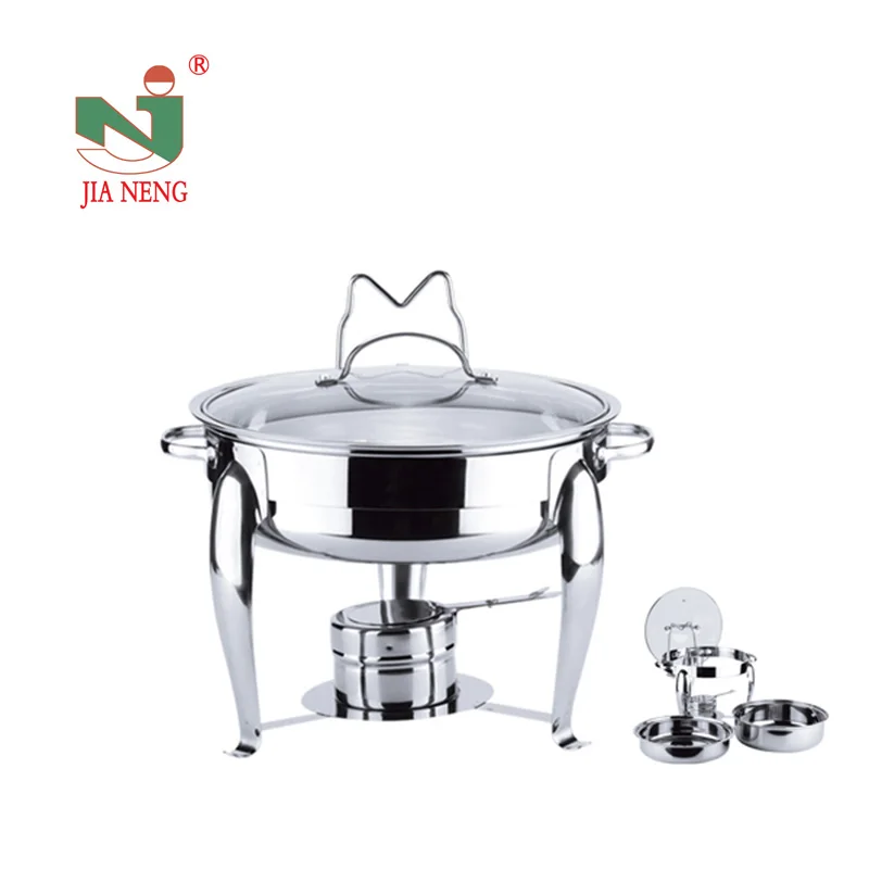 Stainless Steel Small Round Chafing Dish And Food Warmers With Glass Lid For Home Use Buy