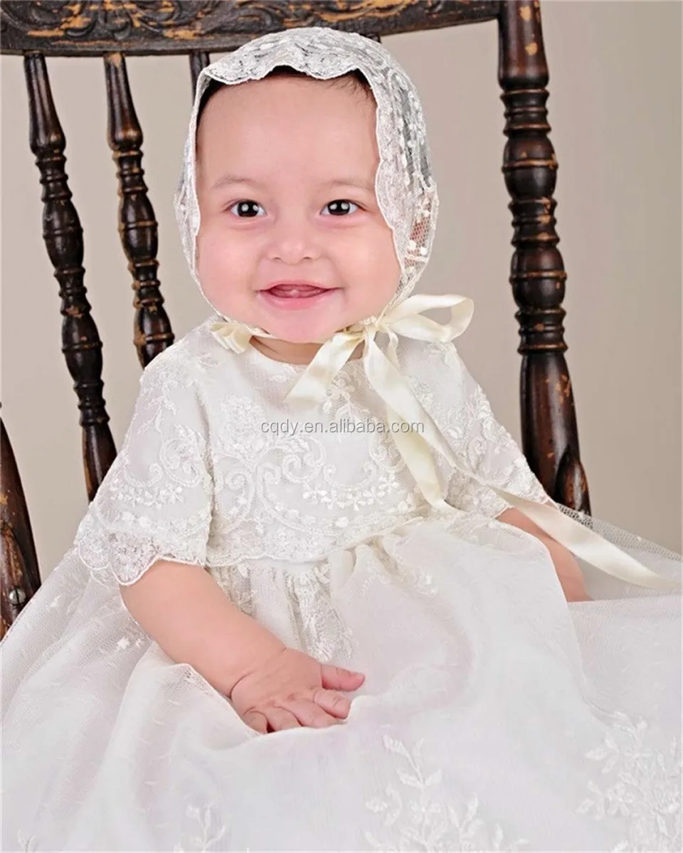 baptism hat girl