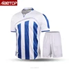 2018 wholesale bulk custom blue and white soccer uniforms,football jersey set,cheap soccer uniforms for teams