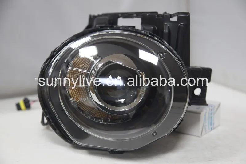 For NISSAN Juke for Infiniti ESQ LED Head Light Black Housing