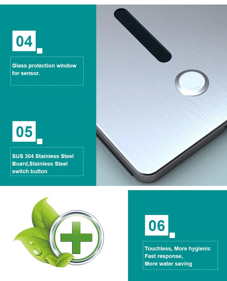 Led Auto Flush Automatic Urinal Infrared Sensor Flush Valves Urinal