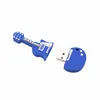 music related gifts mini guitar shaped usb pendrive pvc cover bulk 2gb 4gb 8gb u disk logo with gift packing