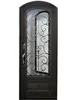 Iris forged iron door design