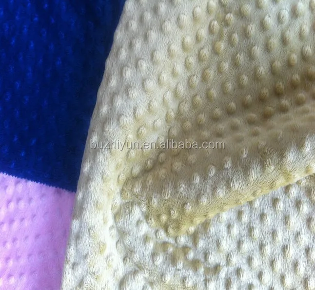 Polyester Minky Dot Soft Velvet Fabric For Baby Blanket Buy Super