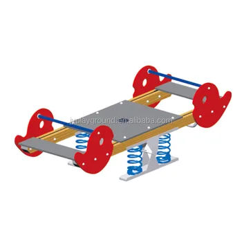 Outdoor Playground Equipment With Kids Jumping Spring Multiple Outdoor Playground Equipment With Kids Jumping Spring Multiple People Seesaw Toy