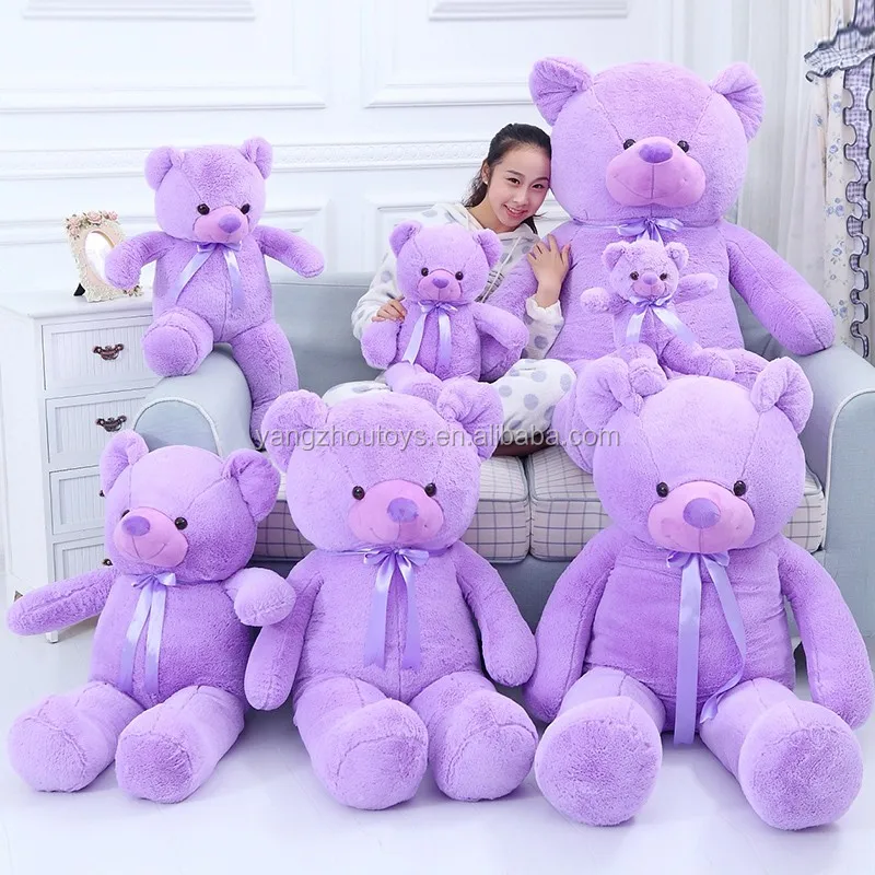 purple stuffed bear