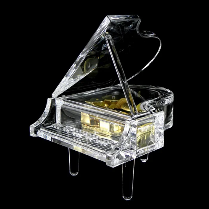 Crystal Glass Piano Music Box,Crystal Music Instrument Buy Crystal