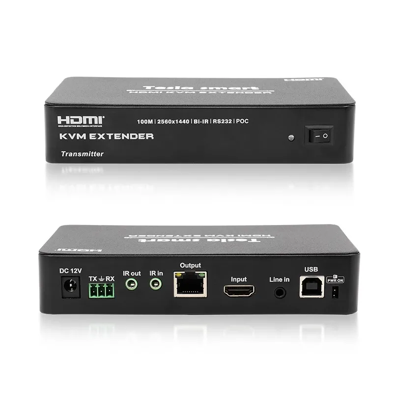 Tesmart Uhd Hdmi Extender Hdmi Kvm Extender Over Cat5e67 Up To 100m