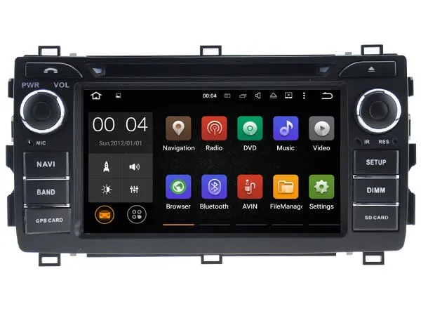 Top Android 9.0 Car Dvd Navi Player FOR TOYOTA AURIS 2013 audio multimedia auto stereo support DVR WIFI DAB OBD all in one 17