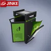 JINKE Advertising Equipment Solar Lighting Garbage Bin For Recycling