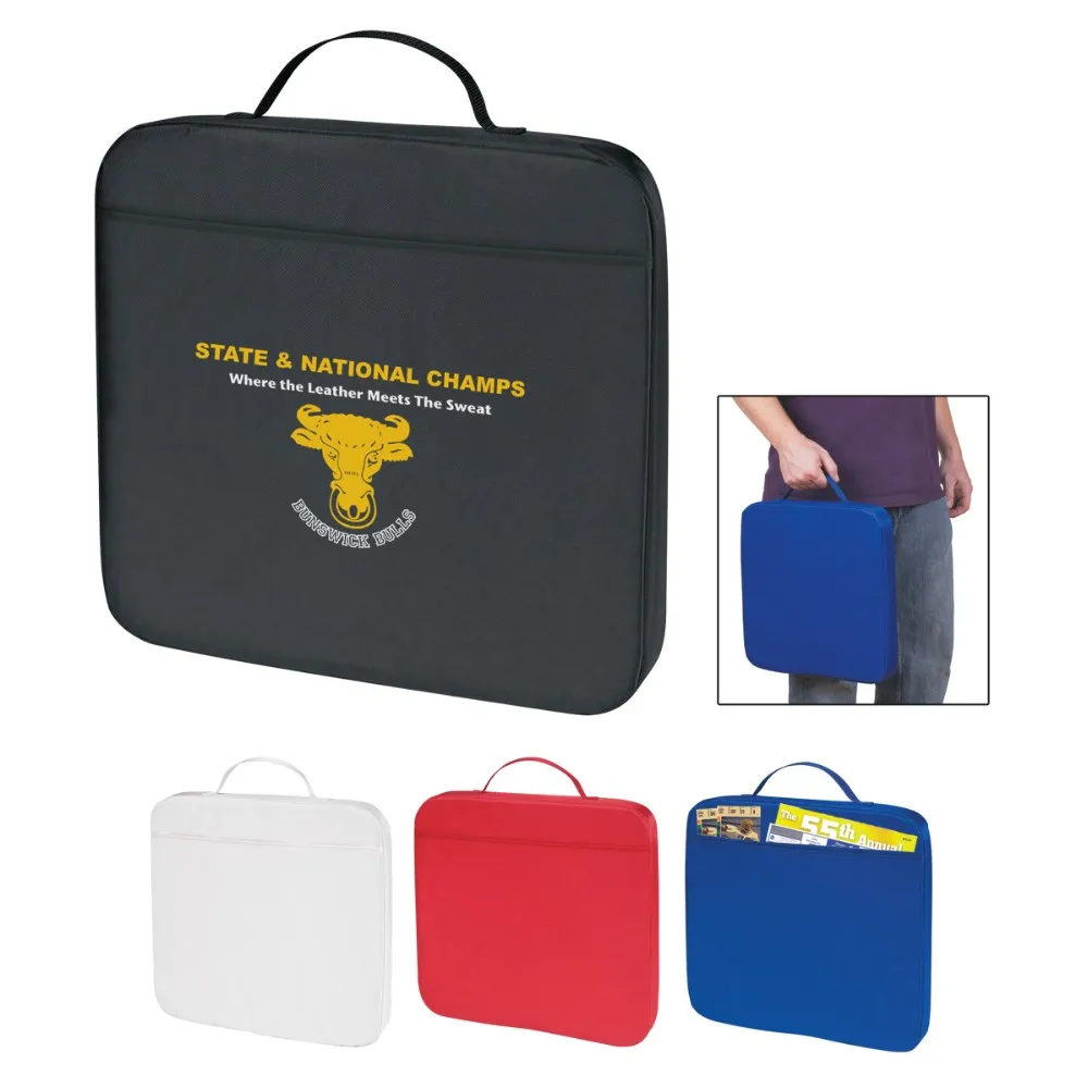 Beegreen Cheap Polyester Cotton Blank Stadium Seat Cushion With Epe