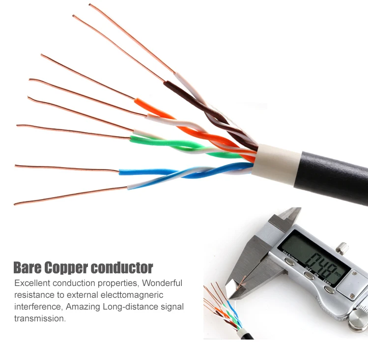 Hot Sale Inner Pe Outer Pvc Jacket Double Shielded Cat5e Utp Outdoor