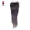 Chinese well-known supplier machine made straight deep wave lace closure hair