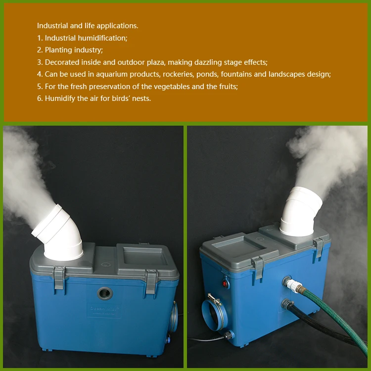 Industrial Mist Machine Humidifier Water Tank Ultrasonic Mist Maker