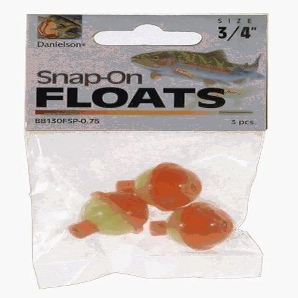 Danielson Float Snap-On Org/Yel 3-Pk 1-1 - B8130FSP1.25