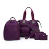 2019 Fashion Nylon waterproof travel backpack tote bag Purse Card Holder 5pcs Set