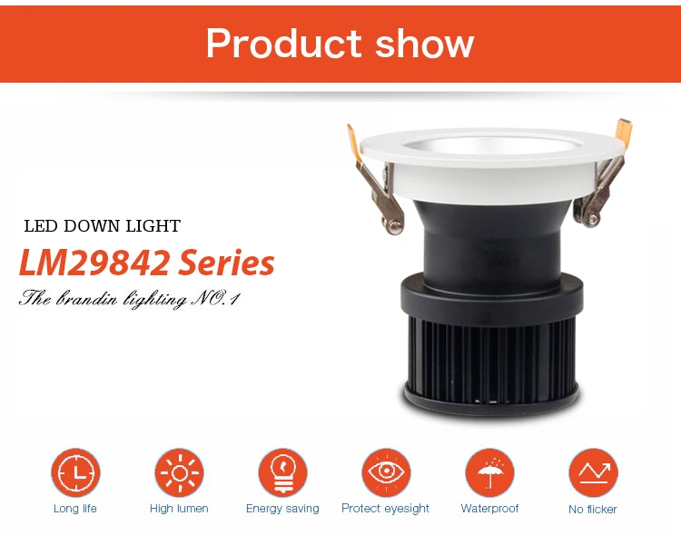 product-led lens integrated power 8 inch recessed downlight 6W COB-Leimove-img