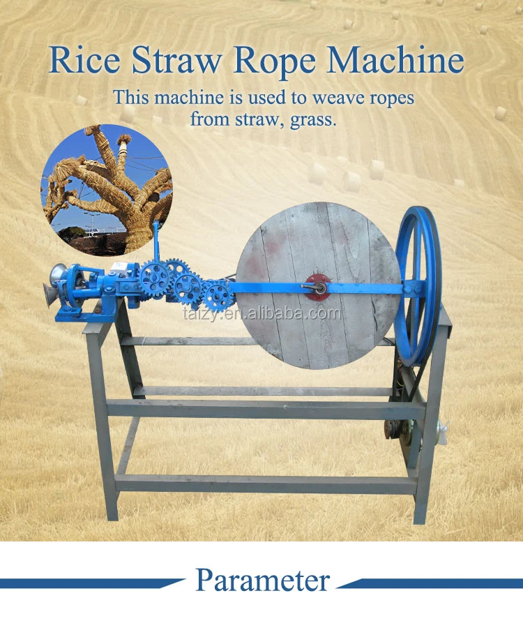Low Investment Rope Twisting Machine Hay Stalk Rice Wheat Straw Rope