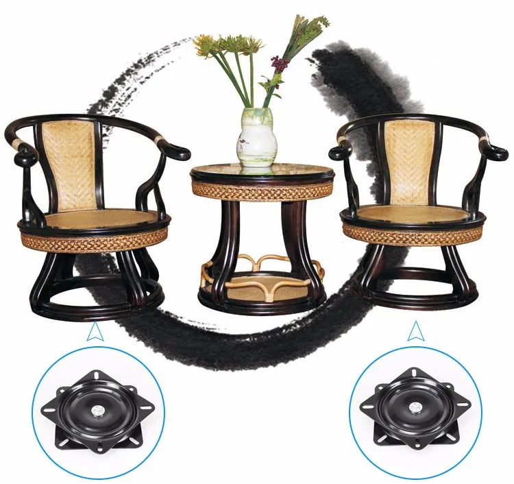 A02 Cold Rolled Steel Turntable Kitchen Rotating Display Plate Table