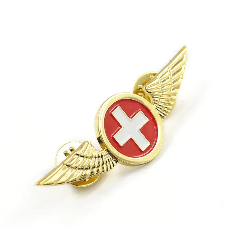 Custom Logo Enamel Pilot Wings Lapel Pins Metal Angel Wing Pins Buy