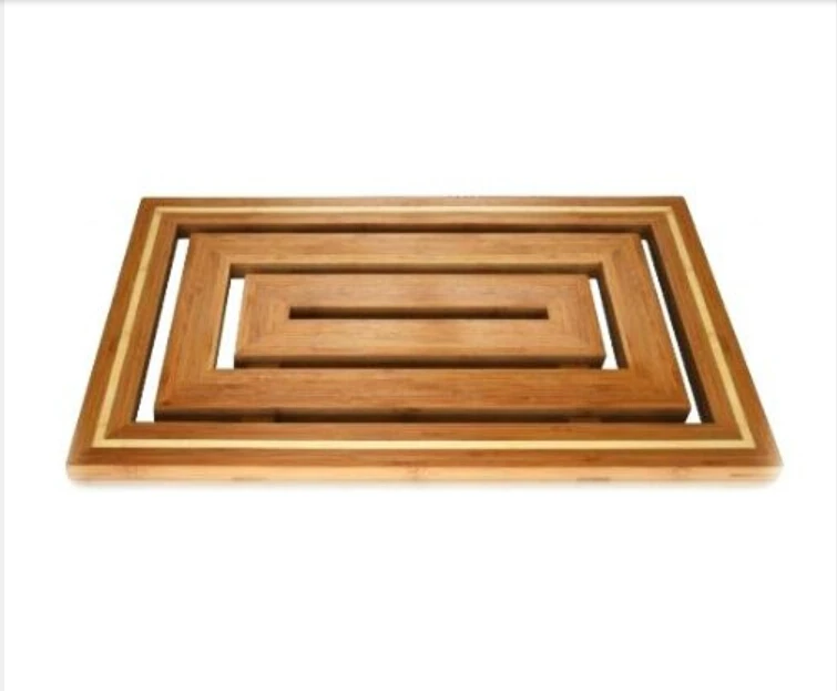 Alfombra De Baño Rectangular De Bambú,Alfombrilla De Ducha,Para Baño