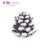 Christmas Pine Cone Mould Sterling Silver Charms Antique Charms Sterling Silver 925 Wholesale Engravable Charms